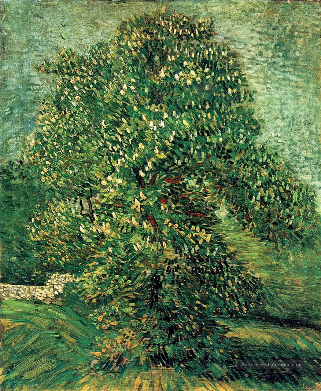 Châtaignier en fleur 2 Vincent van Gogh Peintures à l'huile